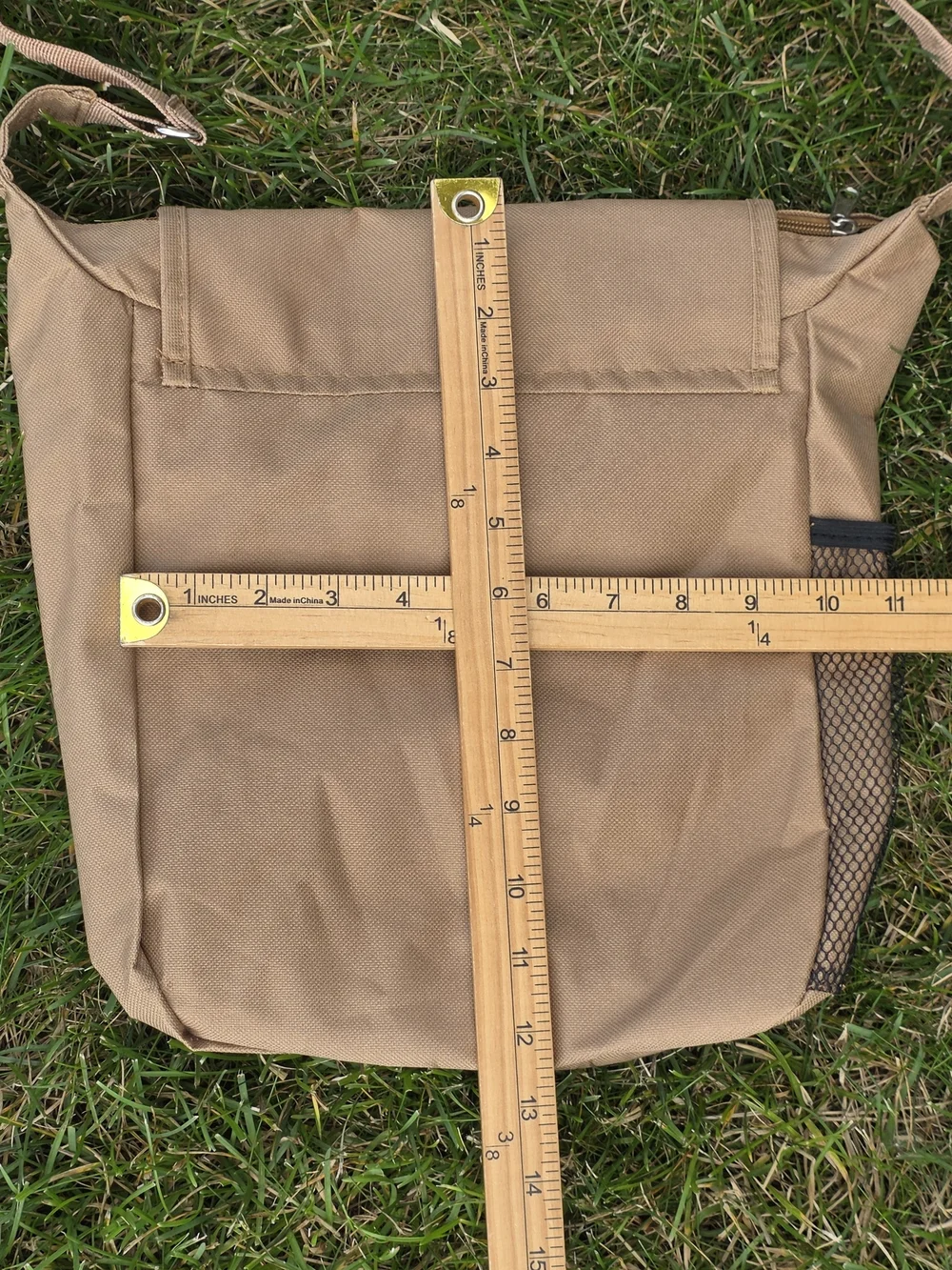 Audubon Birding Field Messenger Crossbody Bag Tan Brown Outdoor